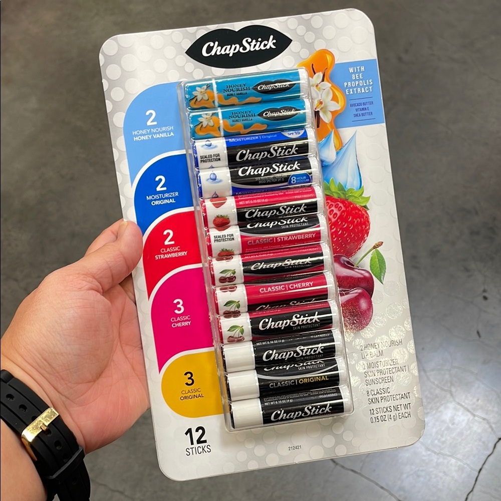 12 Pieces ChapStick Nourish Lip Balm Variety Pack
